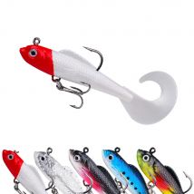 8,5 cm 8,7 g Rollschwanz-Bleifisch-Weichköder Simulation Luya Fake-Köder Schnabel Bass Light Sea Fishing Bait
