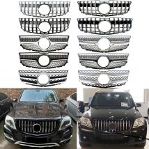 Panamerica GTR Style Grille Front Vertical Grill For Mercedes-Benz X204 GLK Class 2008 2009 2010 2011 2012 2013 2014 2015