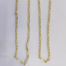 WT-BC146 WKT New Gold Electroplated Resist Tarnishable Link Chain For Necklace Design Fashion 3MM Brass Jewelry Findings
