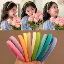 2026 Neue Niedliche Einfarbige Haarbänder für Kinder, Schlichte Liebliche Breite Stirnbänder, Modische Haaraccessoires für Babymädchen