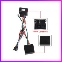 Canbus Box For Volkswagen Golf 5/6/Polo/Passat/Jetta/Tiguan/Touran/Skoda 40 Pin Harness Power Cable Android Car Radio Multimedia