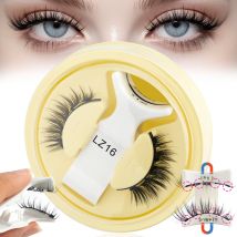 Nowe Magnetyczne Rzęsy z Skrzydlatymi Końcówkami Miękkie Wielokrotnego Użytku Magnetyczne Rzęsy Naturalny Wygląd Rzęsy 3D Sztuczne Rzęsy do Makijażu z Magnetycznym Narzędziem