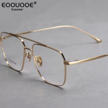 Pilot optische Brille Mann reine Titan Brillen Myopie Brillen Anti-Reflexion UV-Rezept große Brille Rahmen