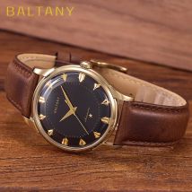 Baltany Dress Watches Man S4090 Dome Sapphire Crystal 9039 Automation Stainless Steel Classic Pie-Pan Dial Mechanical Watch