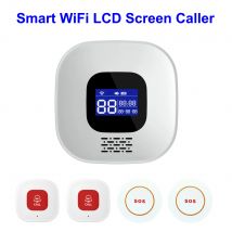 TUYA Wireless WiFi Pager für ältere Betreuer, SOS-Ruftaste, Notfall-SOS-medizinisches Alarmsystem, Senioren, Patienten, ältere Menschen zu Hause