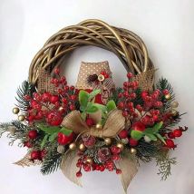 Künstliche Pflanze Holly Little Red Fruit Weihnachten Neujahr Home Room Schöne Dekoration Outdoor Yard Bonsai Hochzeit Geschenkbox Füllstoffe
