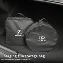 Car Trunk Storage Bag Car Charging Gun Organizer Bag Tool Pocket For Lexus ES CT GS NX IS250 CT200h IS300h ES300h RX400h NX300h