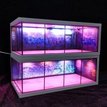 1/64 Scale Car Garage Diorama with USB LED Light Realistic Parking Lot Display Case for Model Cars & Miniature Vehicles