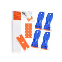 Car Sticker Remover Scraper 100pcs Plastic Blades for Removing Glue Scraping Stickers Labels And Decals From Glass,Windshields
