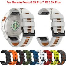 Instinct 2X QuickFit 22 26 mm Silikon-Uhrenarmband für Garmin Fenix 5 5X 6X 7 7X Pro/Epix Pro/MARQ/Enduro 2 Correa Armbandbänder