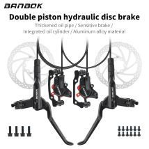 BANBOK Bike Hydraulic Disc Brake MTB 2 Piston Oil Pressure Caliper 800/1450mm Hose 160mm Rotors Aluminum Alloy Bicycle Parts