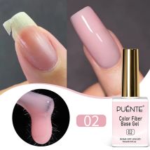 15ML Milky White Jelly Nude Pink Fiber Base Gel For Nails Repair Strengthen Extension Construction Soak Off UV Nail Art Varnish