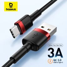 Baseus USB Typ C Kabel für Samsung S10 S9 Quick Charge 3.0 Kabel USB C Schnellladung für Huawei P30 Xiaomi USB-C Ladegerät Draht