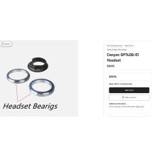 Rennrad/Mtb Bike Headset Lager für Canyon Kit von Acros GP7408-01 Fahrradzubehör