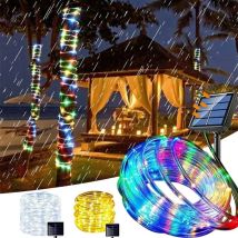 1pc Solar LED String Licht 100/200/300 LED Rohr Seil String Lichter Mit 8 Modi Im Freien Wasserdicht für Home Garten Gehweg Dceor
