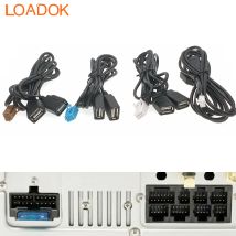 4 6 8 10 pin auto cd radio usb anschluss dual usb kabel adapter für D-NOBLE android head unit radio navigation multimedia