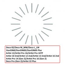 Pennino in feltro XP-Pen 20 pezzi Pennini di ricambio per stilo X3/X3 Pro per Artist 12 2nd/Artist Pro 16/Artist Pro 16 (Gen 2)
