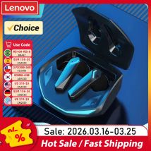 Słuchawki bezprzewodowe Lenovo GM2 Pro TWS, kompatybilne z Bluetooth 5.3, wodoodporne, sportowe słuchawki z mikrofonem, długi czas pracy.
