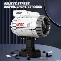 1786PCS Turbofan Motor Bausteine Flugzeug Luftfahrt Modell Pädagogisches DIY Desktop Dekoration Spielzeug Geschenk für Kinder Erwachsene