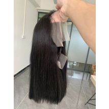 Rohes Haar, vietnamesisch, 250 Dichte, 100 Echthaar, Spitze-Frontal-Perücken, gerade, natürliches Schwarz, 13 x 6 Bob-Perücke, Spitzenfront-Echthaar-Perücken