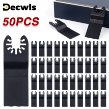 50-teiliges Set mit oszillierenden Sägeblättern,universelle Multitool-Schneidkante,gerades Sägeblatt für die Holzbearbeitung im Haushalt,Schnellwechsel-Multitool-Zubehör,multifunktionale Holz- und