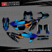 DSMTECH Für KTM SX SXF XC XCF 250 300 350 450 2023 2024 2025 EXC EXCF XCW 2024 2025 2026 Grafik Aufkleber Aufkleber Hintergrund 009