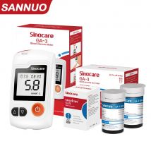 Sannuo 50/100/150/300/400PCS Sinocare GA-3 Blood Glucose Bottled Test Strips and Lancets for GA-3 Only Diabetes