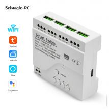 Tuya Wifi Smart Switch Modul Unterstützung 1/4 Weg Steuerung, App Fernbedienung Licht Breaker 85-250V 7-32V Arbeit mit Alexa Google Hause