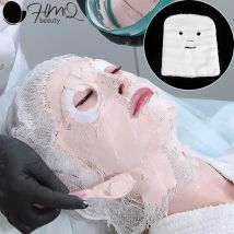100pcs/bag Face Gauze Mask Disposable Facial Mask Paper Highly Water Absorption Non-Irritating Face Gauze Masks DIY Beauty Tools