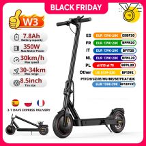 Scooter elettrico W3 City Commuter Motore da 8,5 pollici 350W 36V 7.8Ah Portata 24-34 km Velocità 30 km/h Azionamento posteriore Guida fluida E Scooter