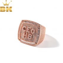 TBTK Custom Mini Initial Letters Ring Full Iced Out Cubic Zirconia Personalized Name Party Rings Hiphop Jewelry For Men