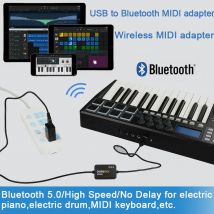 DOREMiDi Music Editor Wireless Bluetooth MIDI Adapter MIDI Adapter MIDI-USB zu Wireless Bluetooth MIDI Adapter MIDI Kabel MIDI