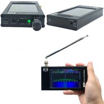 Ricevitore radio DSP SDR Ricevitore demodulazione digitale DSP CW/AM/SSB/FM/WFM Radio a onde corte Touch screen da 4,3 pollici Lettore MP3 stereo