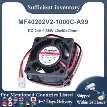 Ventola di raffreddamento per server quadrata a 2 linee ben testata MF40202V2-1000C-A99 CC 24 V 0,68 W 40x40x20 mm