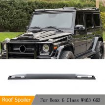 Auto Carbon Fiber Front Dach Spoiler Flügel Für Mercedes-Benz W463 G63 AMG 2004-2018 Front Dach Flügel top Lip Mit Licht