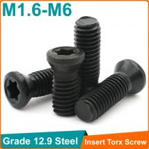 CNC Tool Screws 50-10pcs M1.6 M2 M2.5 M3 M3.5 M4 M5 M6 CNC Insert Torx Screw for Replaces Carbide Inserts CNC Lathe Tools Holder