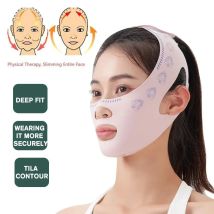 Mento Guancia Benda dimagrante V Shaper V Linea Maschera di sollevamento Lifting del viso Antirughe Fascia per dormire Maschera Bellezza Salute