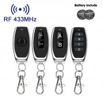 10pcs 433MHz RF Remote Control Button Learning Code EV1527 Smart Home Transmitter For Led Light Car Gate Garage Door Alarm Key