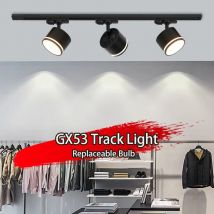 GX53 LED-Schienenstrahler, austauschbare Glühbirne, 110 V, 220 V, Schienenleuchten für Heimdekoration, Wohnzimmer, Küche, Deckenleuchte, Dekorieren