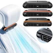 Ventilatori per seggiolini auto Ventilatore per la circolazione dell'aria del sedile posteriore con tre velocità regolabili Ventilatore per auto USB portatile per mini auto camper sedani