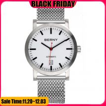 BERNY Swiss Railway Men orologio da polso orologio meccanico per uomo orologi automatici gabbiano Luxury Brand orologio maschile 5ATM impermeabile