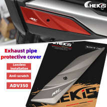 Chekis ist geeignet für Honda Adv350 modifiziertes Motorradzubehör, Seitenstreifen zum Schutz des Auspuffrohrs, Abgas-Kollisionshalterungen und dekorative Abdeckungen mit Reibungssicherung