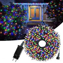 Guirnalda de luces LED para jardín al aire libre, guirnaldas de luces navideñas, lámpara de guirnalda impermeable para el hogar, patio, vacaciones, decoración de fiesta de año nuevo