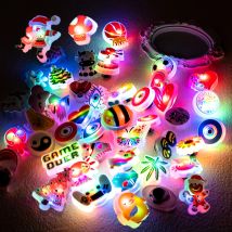 1/5pcs LED Pins for Kid Animal Unicorn Duck Gamepad Lighted Shoe Charms Accessories Boy Girl Pink Decorations Buckle Ornament