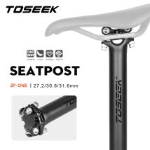 TOSEEK ZF-One Reggisella in carbonio 27.2/31.6mm Nero opaco MTB/Bici da strada Reggisella Tubo sella Parti di biciclette Reggisella bici Ultraleggero