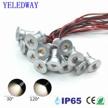 Mini LED 12V Faretti da incasso a soffitto 1W Faretto dimmerabile Nero Bianco Vetrina Camera da letto Festa KTV DJ Luci spot per scale fai da te