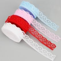 (20 yards/roll) 15mm Farbe Spitze Stoff Gurtband Dekoration Schöne Geschenk Verpackung Material Handgemachte DIY