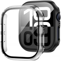 Glas + Abdeckung für Apple Watch Gehäuse 46 mm 44 mm 40 mm 45 mm 41 mm 42 mm 38 mm Displayschutzfolie iWatch Serie 10 9 8 7 6 5 3 SE Zubehör