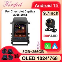 15,6-Zoll-Autoradio für Chevrolet Captiva 2013-2017 2 Din Multimedia-Video-Player GPS-Navigation Bluetooth-Touchscreen Intellige