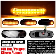 Sequential Lamp For Fiat Doblo Panda Idea Stilo Fiorino Multipla Punto Qubo Linea Musa LED Dynamic Turn Signal Side Marker Light
